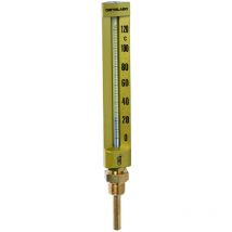 Distrilabo - Thermomètre industriel droit - 15x21 - Grand modèle 200mm Sonde long 63mm - de -30 à 50°C