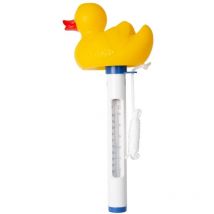 Thermomètre Canard avec cordon Mesure de la température °c & °f Piscine Jaune