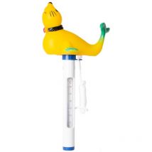 Evolution - Thermometer Seelöwe mit Schnur Temperatur Messung °c & °f Pool Schwimmbad Gelb