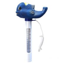 Thermometer Wal mit Schnur Temperatur Messung °c & °f Pool Schwimmbad Blau