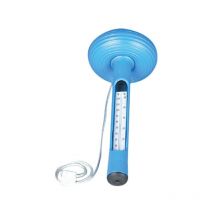 Thermomètre tubuleire flottant pour piscine, Thermomètre à balle flottant, bleu