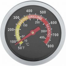 Serbia - Thermomètre de barbecue, 7 cm cadran 50 800 °F thermomètre en acier inoxydable professionnel four barbecue fumoir bbq cuisson thermomètre