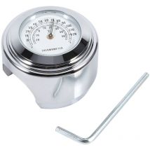 Thermomètre de liquide de refroidissement pour moto, étanche, jauge à cadran de température, blanc, 7/8 '1'