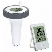 Thermomètre de piscine flottant à connexion radio sans fil, thermomètre de température de l'eau avec récepteur numérique pour aquarium intérieur