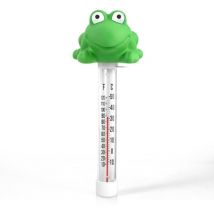 Thermomètre de piscine flottant, facile à lire, incassable, pour piscine extérieure et intérieure, grenouille