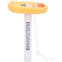 Thermomètre de piscine flottant mignon pour piscines intérieures et extérieures spa