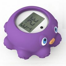 Thermomètre d'eau d'affichage à LED pour les enfants, thermomètre à poulpe, jouet flottant, thermomètre de piscine