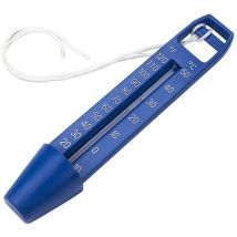Thermomètre en verre de piscine standard externe fonction thermométrie thermomètre d'eau flottante, bleu
