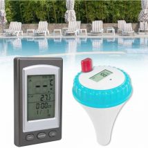 Thermomètre flottant sans fil avec affichage étanche à distance pour piscine, spa, baignoire