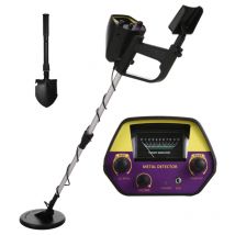 LIFCAUSAL Détecteur de Métaux MD-4030 Pro pour Adultes et Enfants Bobine Souterraine Haute Précision, Tige Réglable avec Pelle de Fouille