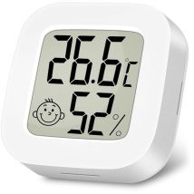 Thermomètre Hygromètre Intérieur Digital à Haute Précision, Moniteur de Température et Humidimètre