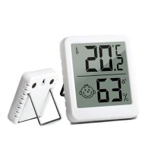 Thermomètre Hygrometre Intérieur, Mini Thermomètre Hygromètre Digital à Haute Précision, Moniteur de Température et Humidimètre Indicateur du Niveau