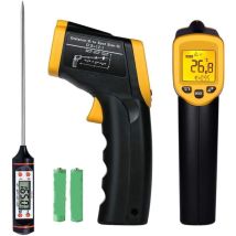 Laoa - Thermomètre infrarouge laser numérique sans contact Thermomètre à viande Pistolet de température -58 °F 716 °F (-50 °C 380 °C) Sonde de