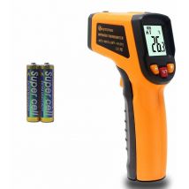 Thermomètre Infrarouge Laser Professionnel Pistolet Thermomètre Numérique Mesure de Température -50 à 600°C Laser Pointeur Batteries aaa Comprises