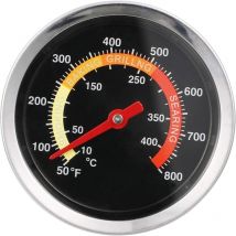 Ikodm - Thermomètre jauge de température de thermomètre de barbecue en acier inoxydable pour la cuisson de barbecue Thermomètre