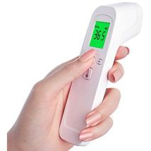 Aougo - Thermometre medical Frontal Infrarouge médicale Thermometre sans Contact pour personne (Adulte Enfant bébé) et surface d'objet, Affichage lcd