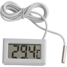 Memkey - Thermomètre Numérique, Mini Indicateur de Température Numérique à Affichage led avec Capteur de Sonde de 1 m, Thermomètre Numérique lcd pour