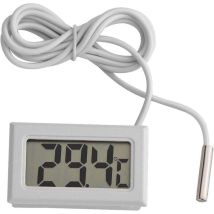 SNQ - Thermomètre Numérique, Mini Indicateur de Température Numérique à Affichage led avec Capteur de Sonde de 1 m, Thermomètre Numérique lcd pour