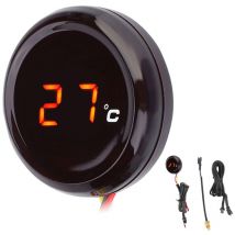 Thermomètre numérique pour Honda / Kawasaki / Yamaha / Suzuki (lumière rouge)