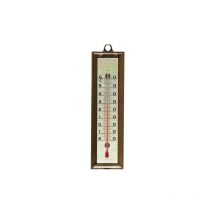 STIL - Thermomètre plastique plaque aluminium doré 155 x 42 mm