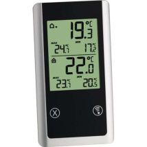 Thermomètre à transmission radio Joker plage de mesure ext. -50 à 70 degr. c / intérieur 0 à 50 degr. c H152xl82xP72mm plastique