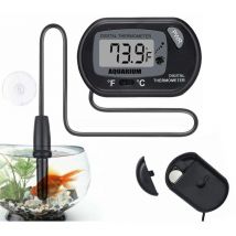 Aougo - Thermomètres Aquarium lcd, Thermomètre Digital Ventouse,Thermometre Fish Tank Numérique Aquarium, Thermomètre avec Sonde