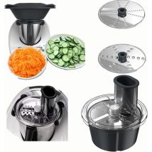 Rqiurpn - Thermomixer Coupe-légumes Blender Accessoires pour Thermomix t M5 t M6 Acier Inoxydable Multifonctionnel a+b Cutter Set