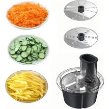 Thermomixer Coupe-légumes et fromages Accessoires de cuisine pour robot culinaire Thermomix TM5 et TM6 (ensemble de fraises grossières et fines)