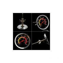 Thermomètre de barbecue en acier inoxydable avec jauge de température 10-400 °C