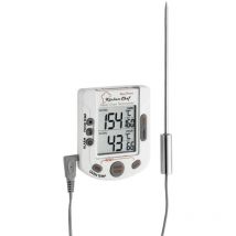 Thermomètre de cuisine TFA Dostmann 14.1503 température du four et à coeur, avec écran tactile, avec minuteur, alarme 1