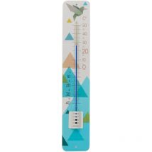 Thermomètre en métal avec décor Origami Modèle 1