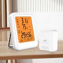 Thermomètre Hygromètre Avec Capteurs Extérieur Ultrixe, Rétroéclairage Et Grand Écran Lcd, Commutateur °C/°F, Température Humidité De Haute Précision 