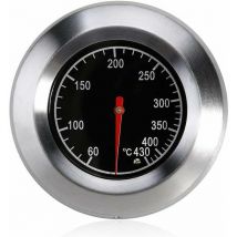 Lucky-88 - Thermomètre à viande analogique en acier inoxydable bbq Thermomètre à fumer extérieur bbq 60 - 430°C