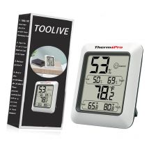 Toolive - ThermoPro TP50 hygromètre numérique thermomètre d'intérieur thermomètre d'ambiance et jauge d'humidité avec moniteur d'humidité de la