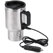 Ynkkvre - Thermos électrique - 65 °C 12V voiture électrique Bouilloire Tasse Voyage en acier inoxydable Chauffage Parfaits for Café Thé, 450ml