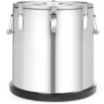 Thermos, récipient thermique de restauration pour le transport des aliments, en acier inoxydable, 25 l - Hendi 707531