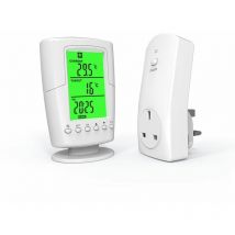 Thermostat à distance sans fil programmable intelligent + contrôleur de température de programme de chauffage et de refroidissement de la prise