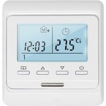 Beijiyi - Thermostat d'ambiance Programmable avec Sonde 16A pour Chauffage au Sol Electrique, Numérique Thermostat Plancher Chauffage électrique