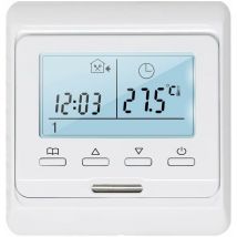 Debuns - Thermostat d'ambiance Programmable avec Sonde 16A pour Chauffage au Sol Electrique, Numérique Thermostat Plancher Chauffage électrique,de