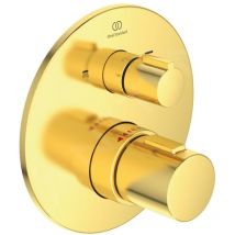 Ideal - Standard CeraTherm - Mitigeur de baignoire thermostatique encastré, Brushed Gold A5814A2