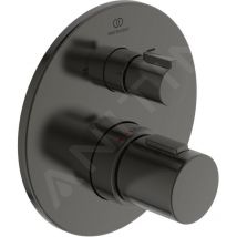 Ideal - Standard CeraTherm - Mitigeur de baignoire thermostatique encastré, Magnetic Grey A5814A5