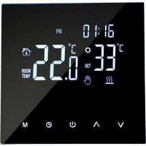 Thermostat de chauffage intelligent Contrôleur de température numérique Écran tactile lcd Semaine Programmable Chauffage au sol et chaudière à gaz