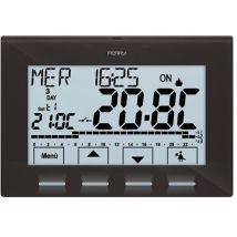 Thermostat mural – Blanc anthracite – Écran LCD tactile 4,3 pouces – Programmation facile – PERRY