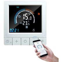 Kkmoon - Thermostat intelligent de chauffage électrique K5 WiFi 16A avec programmation et fonction de verrouillage enfant, chauffage de l'eau 3A