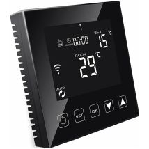 Beijiyi - Thermostat Intelligent WiFi pour Chauffage au Sol électrique avec sonde Alexa Google Assistant Compatible, Thermostat Connecté Programmable