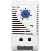 Tophomer - Thermostat Mécanique Compact Réglable 0-60°C , Interrupteur de Contrôleur Température Bouton Bleu
