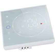 Eosnow - Jeffergarden Thermostat intelligent sans fil pour la maison, Programmable précis, Thermostat de chaudière mural AC95-240V carré blanc