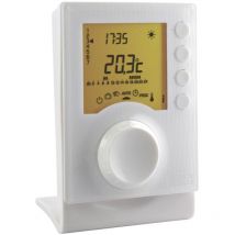 Delta Dore - Thermostat programmable chauffage Tybox 137 - sans fil - avec 2 niveaux de consigne - thermostat à piles Réf. 6053007