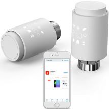 Beijiyi - Thermostat Radiateur Connecté - Tête Thermostatique Connectée Programmable Compatible Alexa, Google Assistant, Tuya Smart & Smart Life