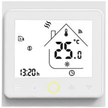 Ledkia - Thermostat WiFi Programmable Blanc pour Chauffage Blanc